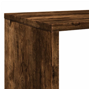 Βιβλιοθήκη Καπνιστή Δρυς 132x29x141,5εκ. από Επεξεργασμένο Ξύλο