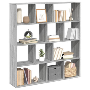 Βιβλιοθήκη Γκρι Sonoma 132x29x141,5 εκ. από Επεξεργασμένο Ξύλο