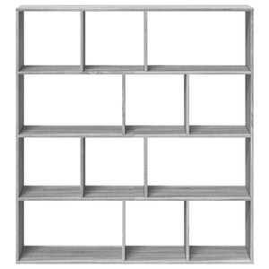 Βιβλιοθήκη Γκρι Sonoma 132x29x141,5 εκ. από Επεξεργασμένο Ξύλο