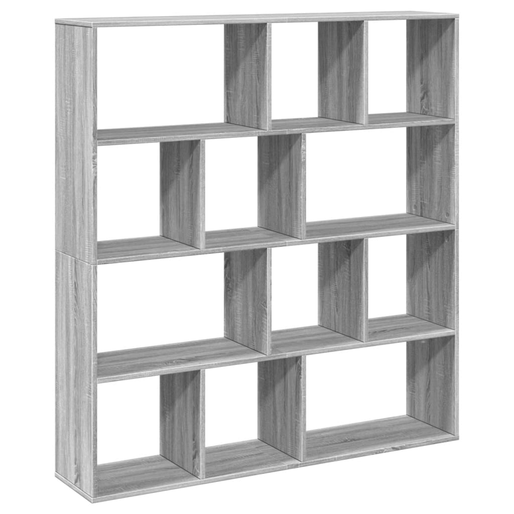 Βιβλιοθήκη Γκρι Sonoma 132x29x141,5 εκ. από Επεξεργασμένο Ξύλο