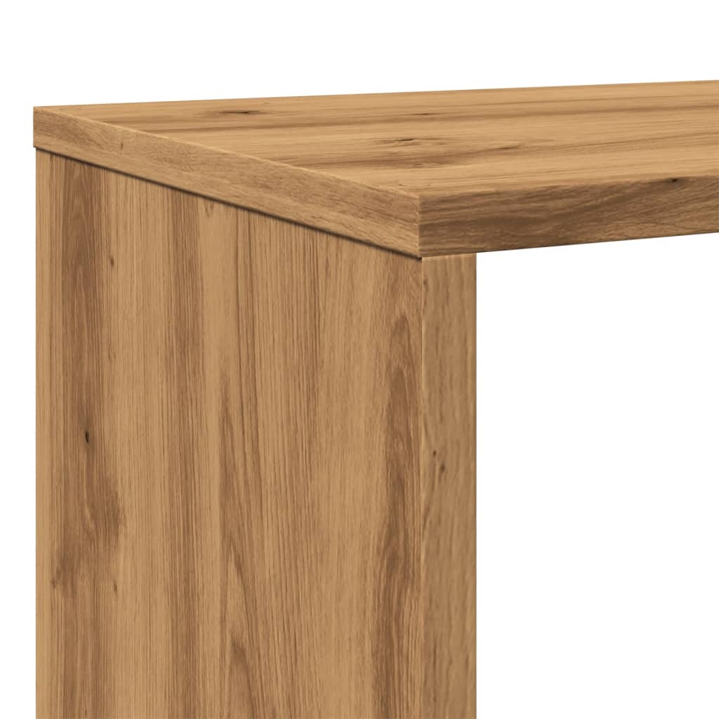 Βιβλιοθήκη Αρτισιανή Δρυς 132x29x141,5 εκ. Επεξεργασμένο Ξύλο - Pakobazaar