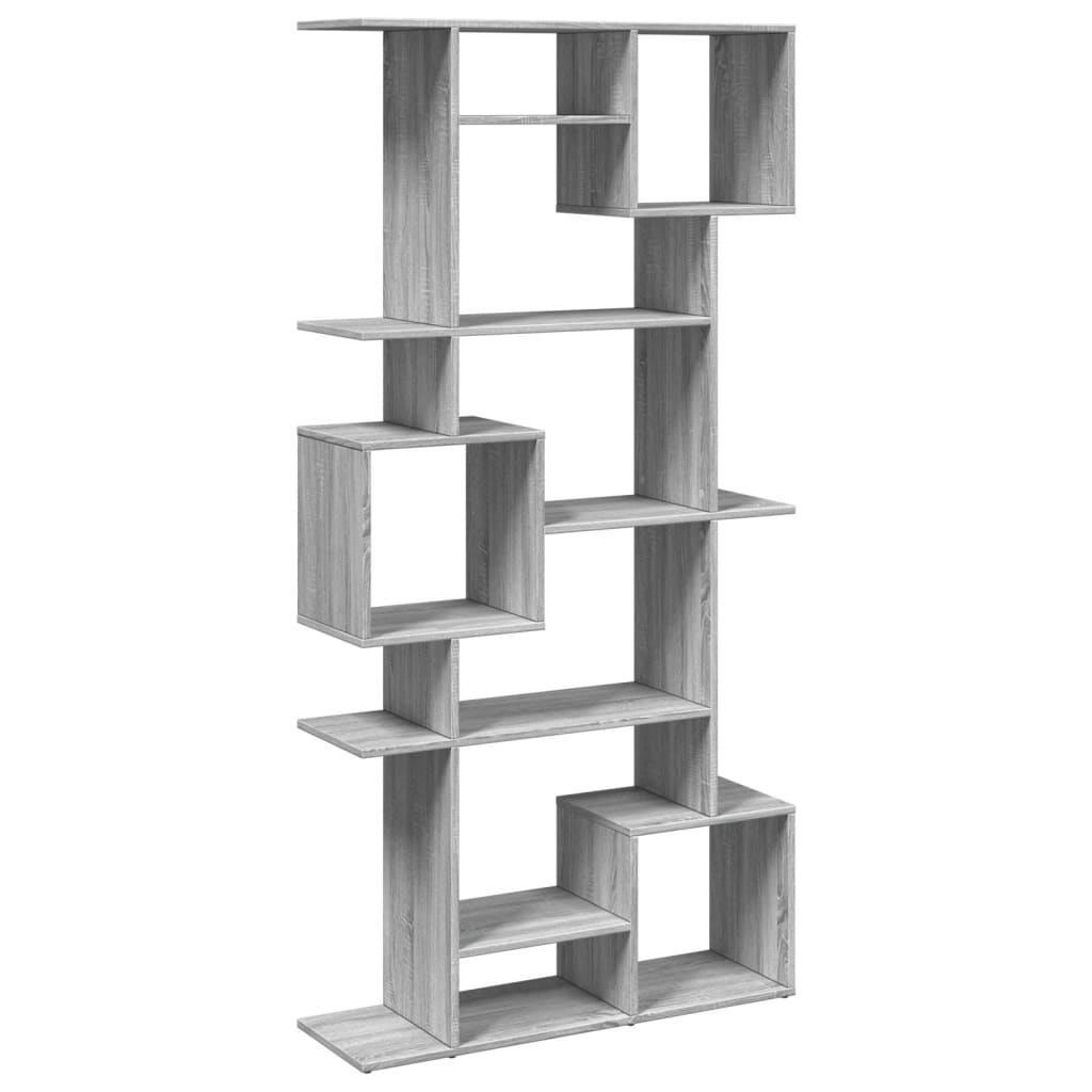 Βιβλιοθήκη Γκρι Sonoma 92x29x188 εκ. από Επεξεργασμένο Ξύλο - Pakobazaar