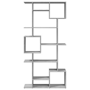 Βιβλιοθήκη Γκρι Sonoma 92x29x188 εκ. από Επεξεργασμένο Ξύλο - Pakobazaar