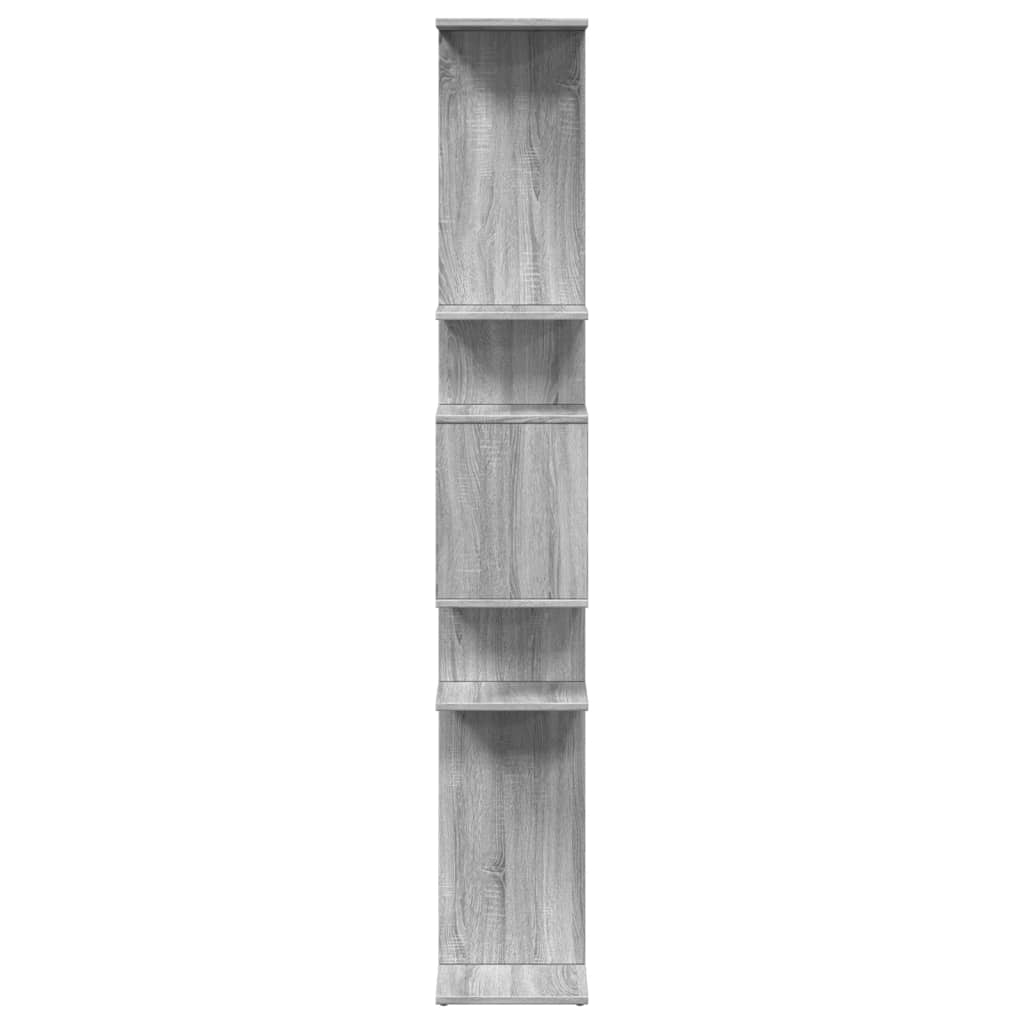 Βιβλιοθήκη Γκρι Sonoma 92x29x188 εκ. από Επεξεργασμένο Ξύλο - Pakobazaar