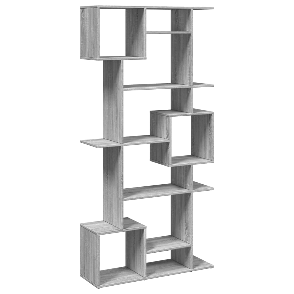 Βιβλιοθήκη Γκρι Sonoma 92x29x188 εκ. από Επεξεργασμένο Ξύλο - Pakobazaar