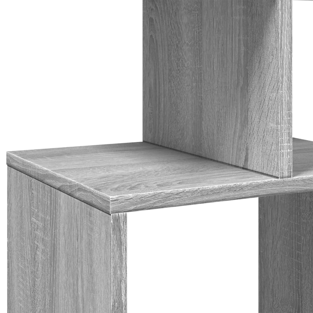 Βιβλιοθήκη Γκρι Sonoma 92x29x188 εκ. από Επεξεργασμένο Ξύλο - Pakobazaar