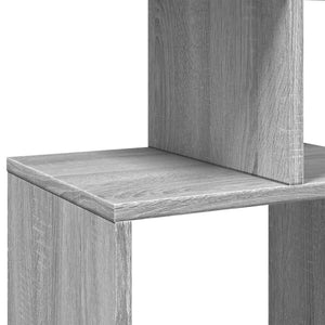 Βιβλιοθήκη Γκρι Sonoma 92x29x188 εκ. από Επεξεργασμένο Ξύλο - Pakobazaar