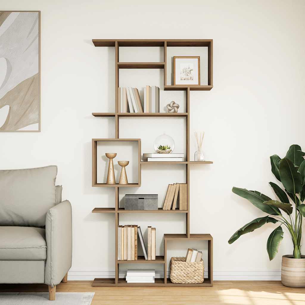 Βιβλιοθήκη Αρτισιανή Δρυς 92x29x188 εκ. από Επεξ. Ξύλο - Pakobazaar