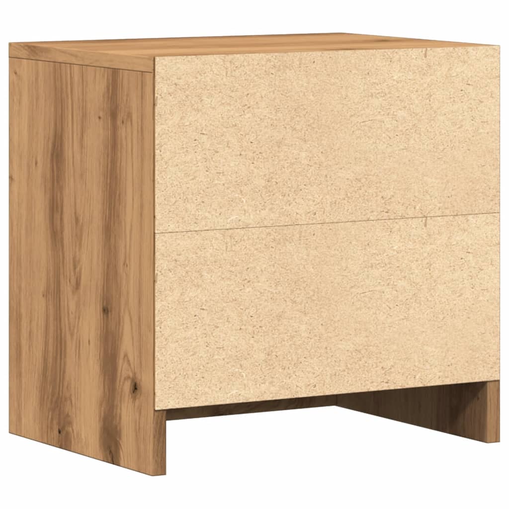 Κομοδίνο Χρώμα Αρτισιανή Δρυς 40 x 30 x 40 εκ. από Επεξ. Ξύλο