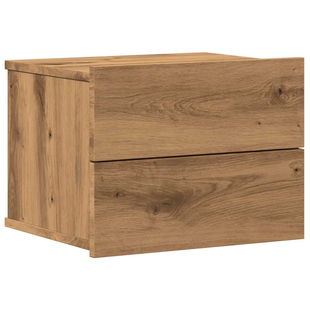 Κομοδίνο Επιτοίχιο Αρτισιανή Δρυς 40x32x30 εκ