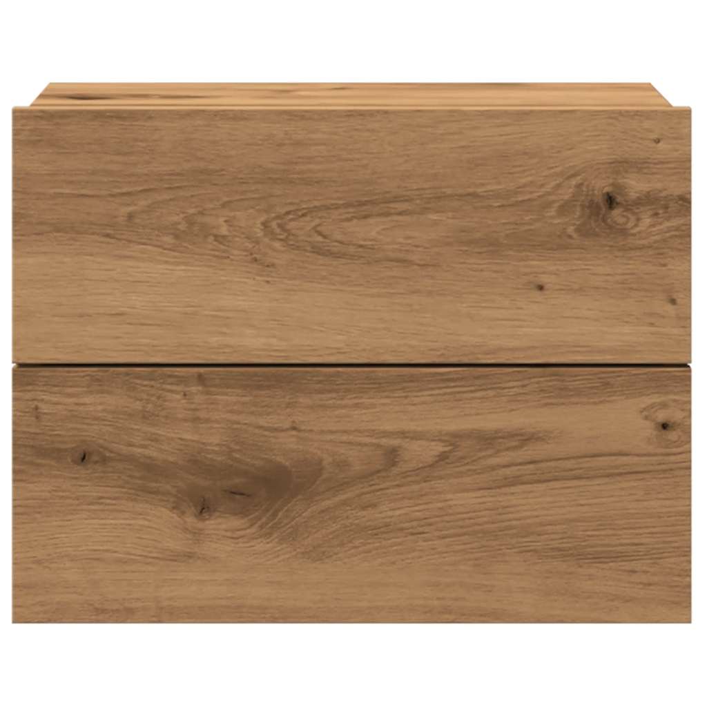 Κομοδίνο Επιτοίχιο Αρτισιανή Δρυς 40x32x30 εκ