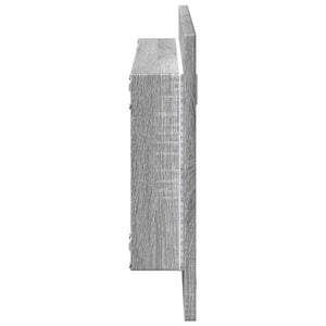 Καθρέφτης Μπάνιου Γκρι Sonoma 100x8,5x37 εκ. Επεξεργασμένο Ξύλο - Pakobazaar