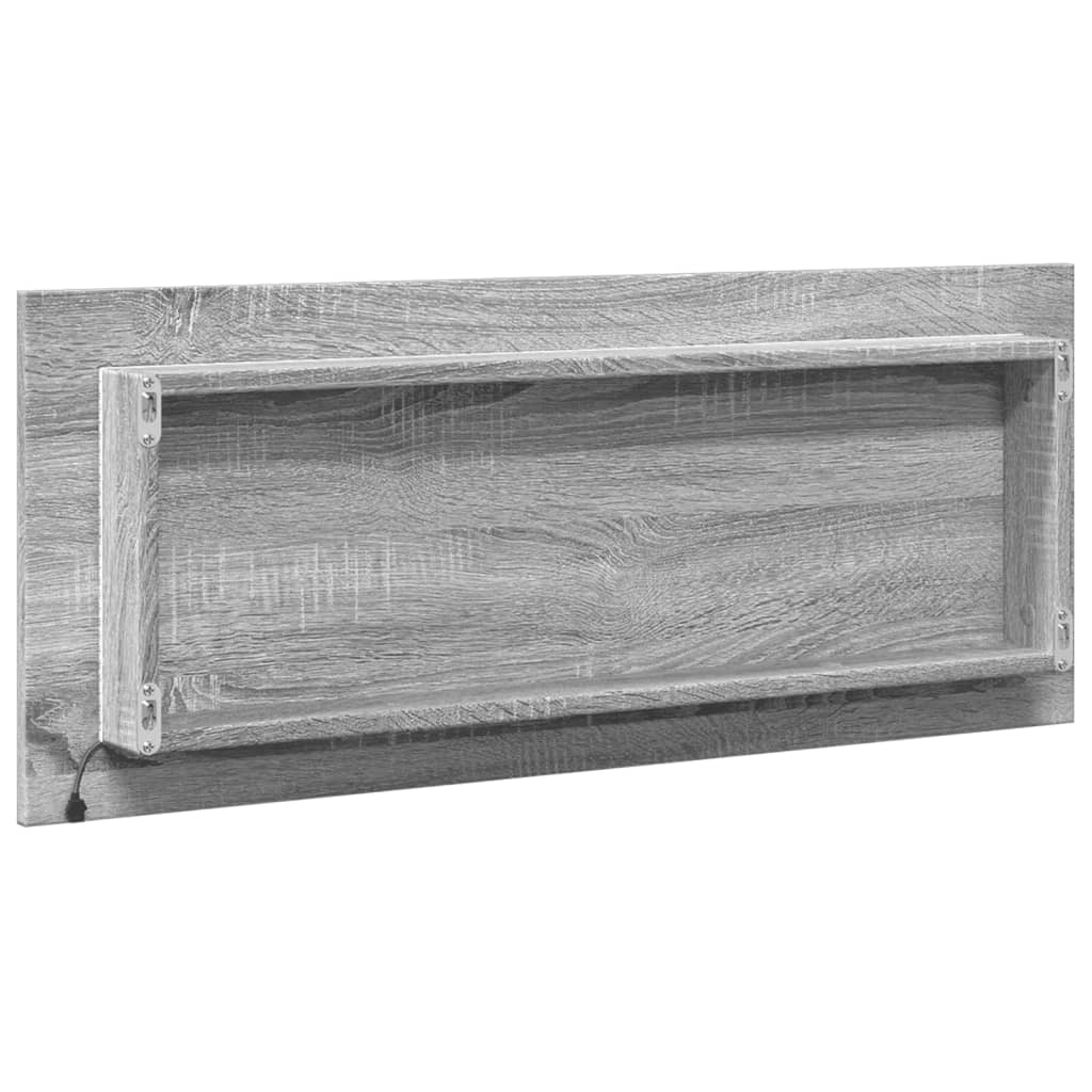 Καθρέφτης Μπάνιου Γκρι Sonoma 100x8,5x37 εκ. Επεξεργασμένο Ξύλο - Pakobazaar