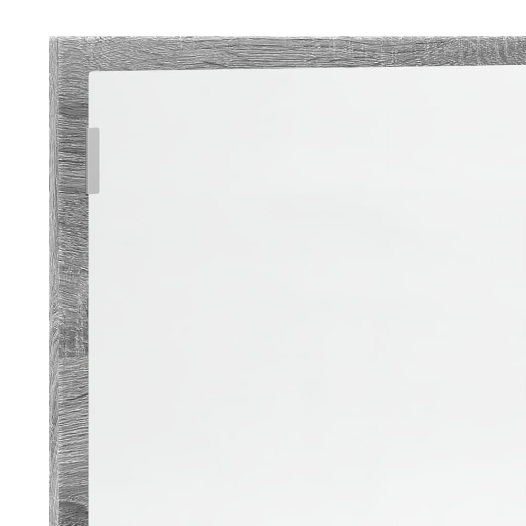 Καθρέφτης Μπάνιου Γκρι Sonoma 100x8,5x37 εκ. Επεξεργασμένο Ξύλο - Pakobazaar