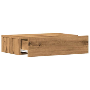 Σετ ντουλάπι τηλεόρασης 2 τεμαχίων με φώτα LED Artisan Oak - Pakobazaar
