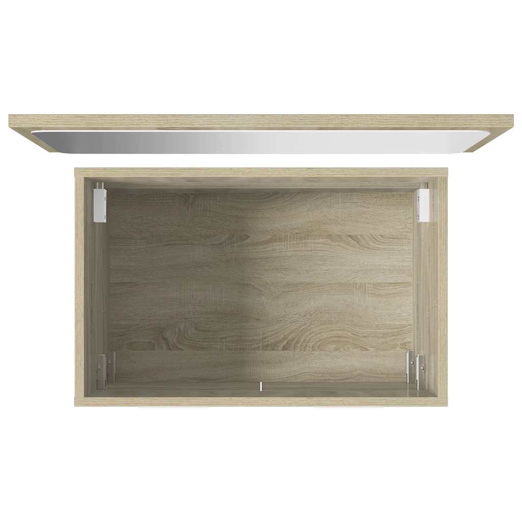 Σετ Επίπλων Μπάνιου 2 Τεμαχίων Sonoma Δρυς Επεξεργασμένο Ξύλο - Pakobazaar