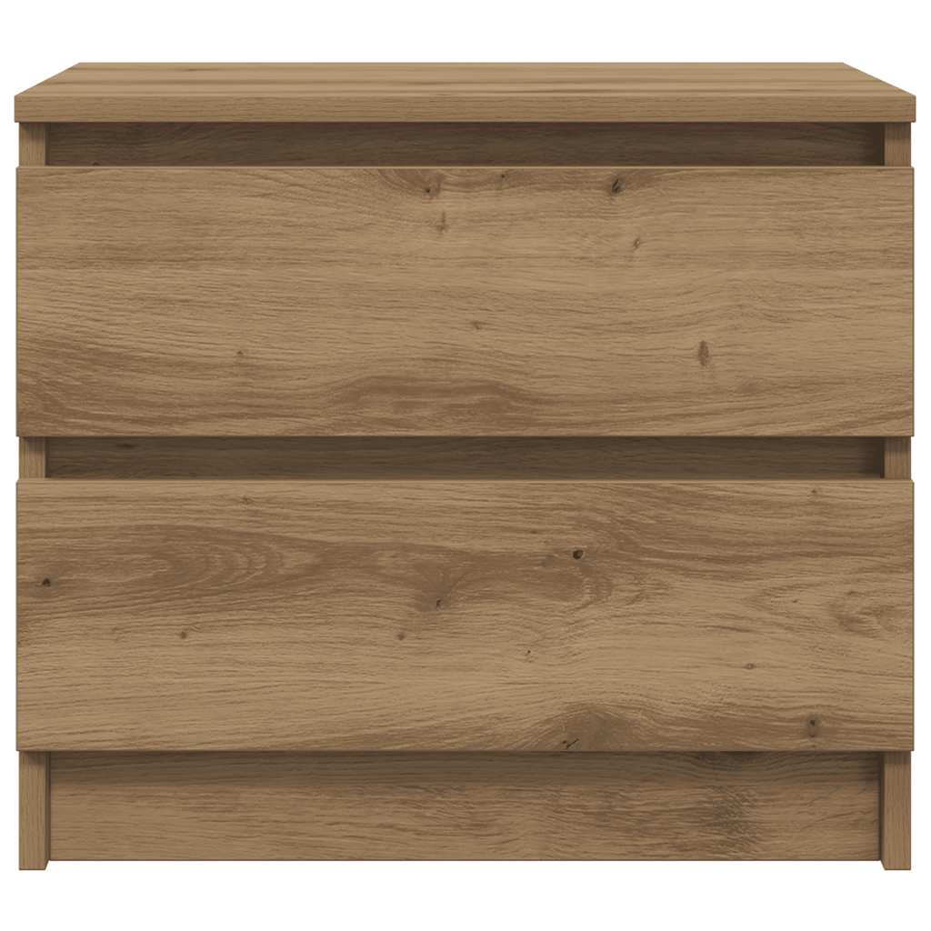Κομοδίνα 2 τεμ Artisan Oak 50x40x43.5 cm Κατασκευασμένο ξύλο - Pakobazaar