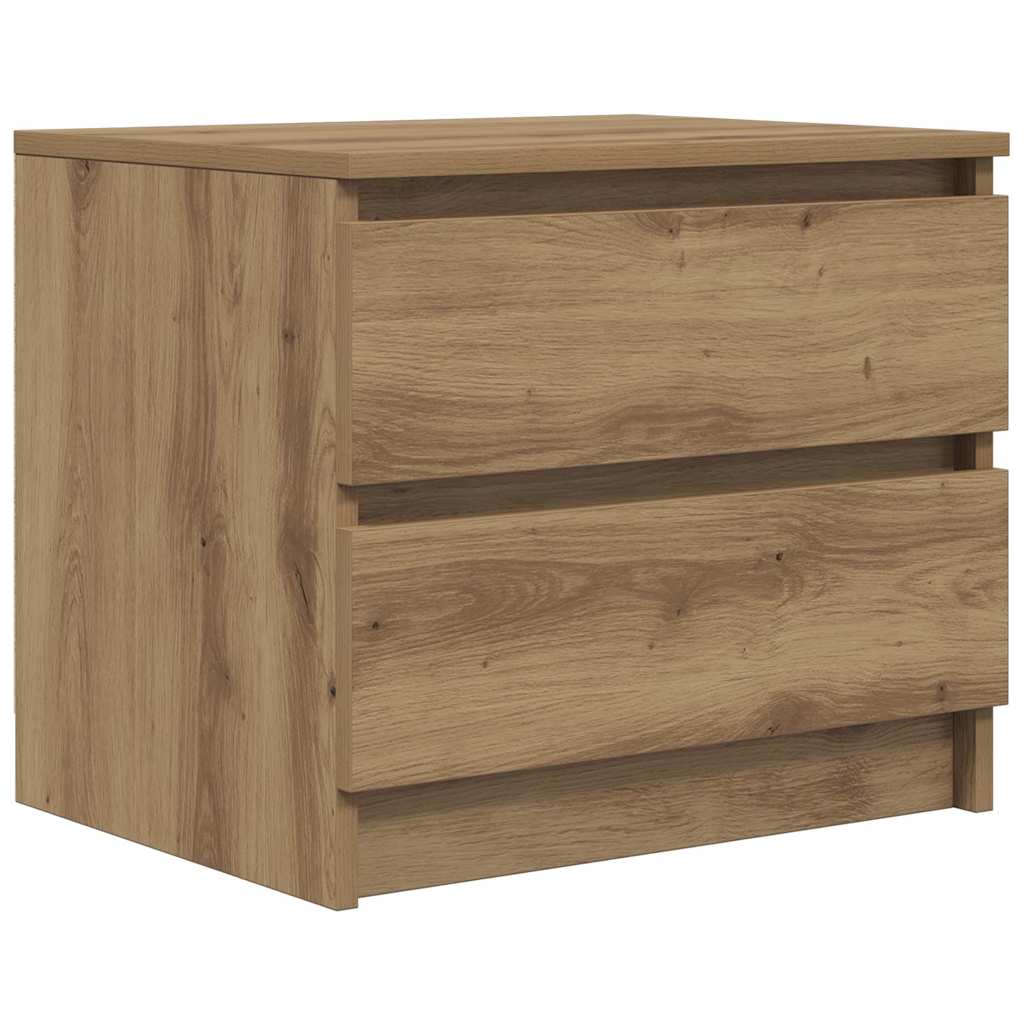 Κομοδίνα 2 τεμ Artisan Oak 50x40x43.5 cm Κατασκευασμένο ξύλο - Pakobazaar