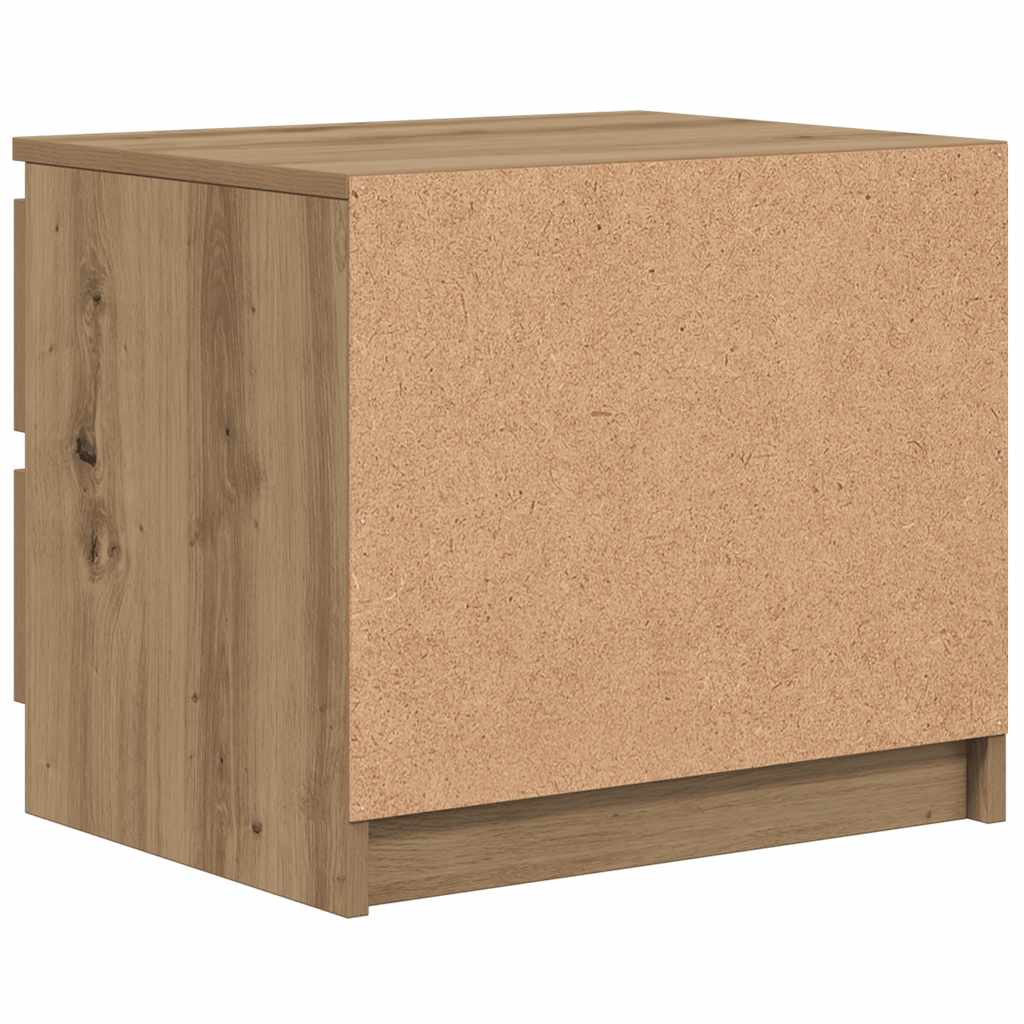 Κομοδίνα 2 τεμ Artisan Oak 50x40x43.5 cm Κατασκευασμένο ξύλο - Pakobazaar