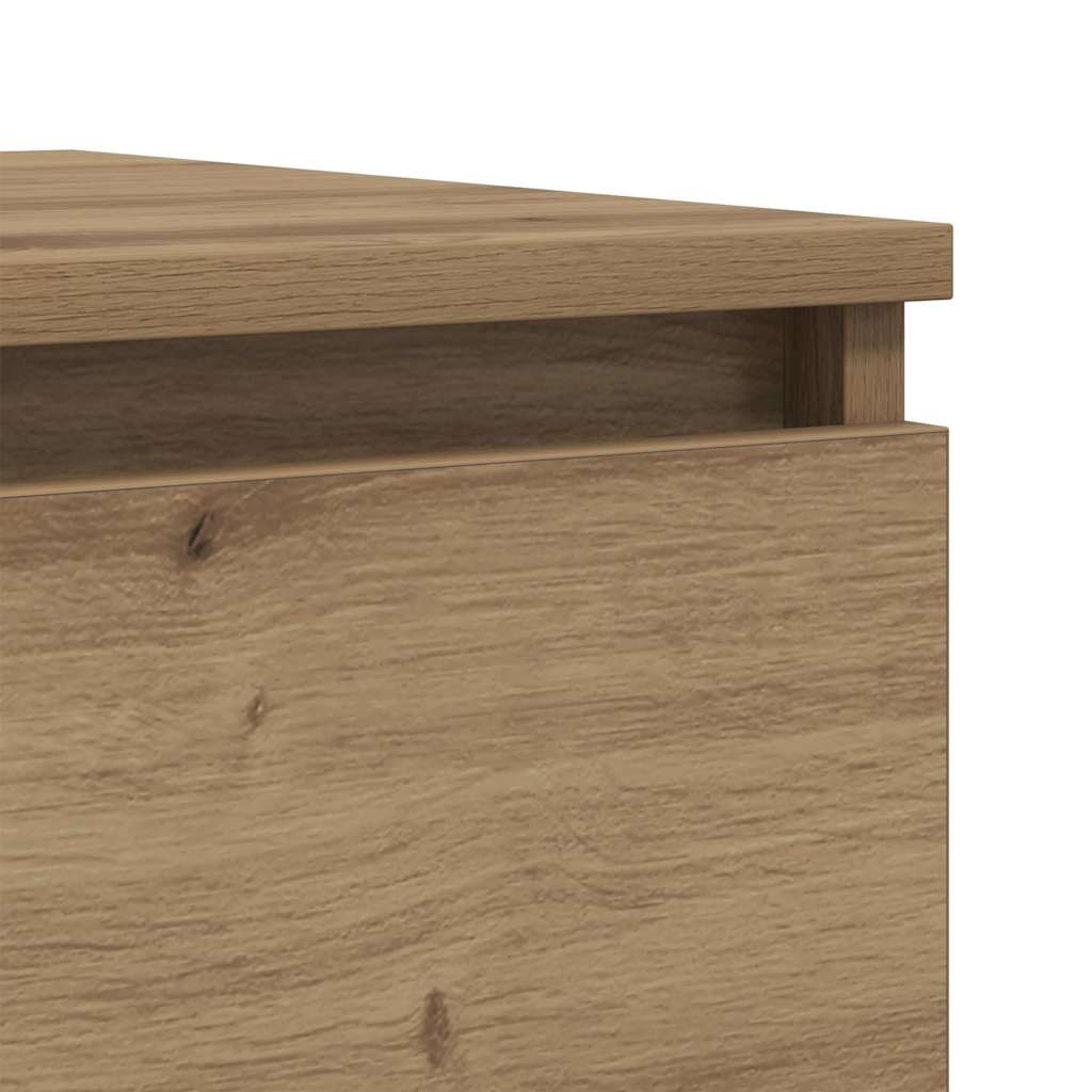 Κομοδίνα 2 τεμ Artisan Oak 50x40x43.5 cm Κατασκευασμένο ξύλο - Pakobazaar