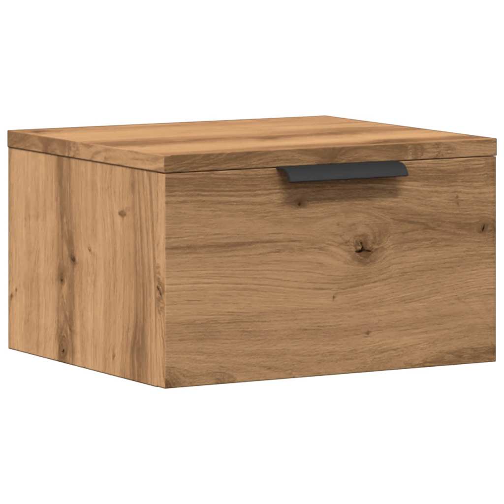 Κομοδίνο Επιτοίχιο Αρτισιανή Δρυς 34x30x20 εκ