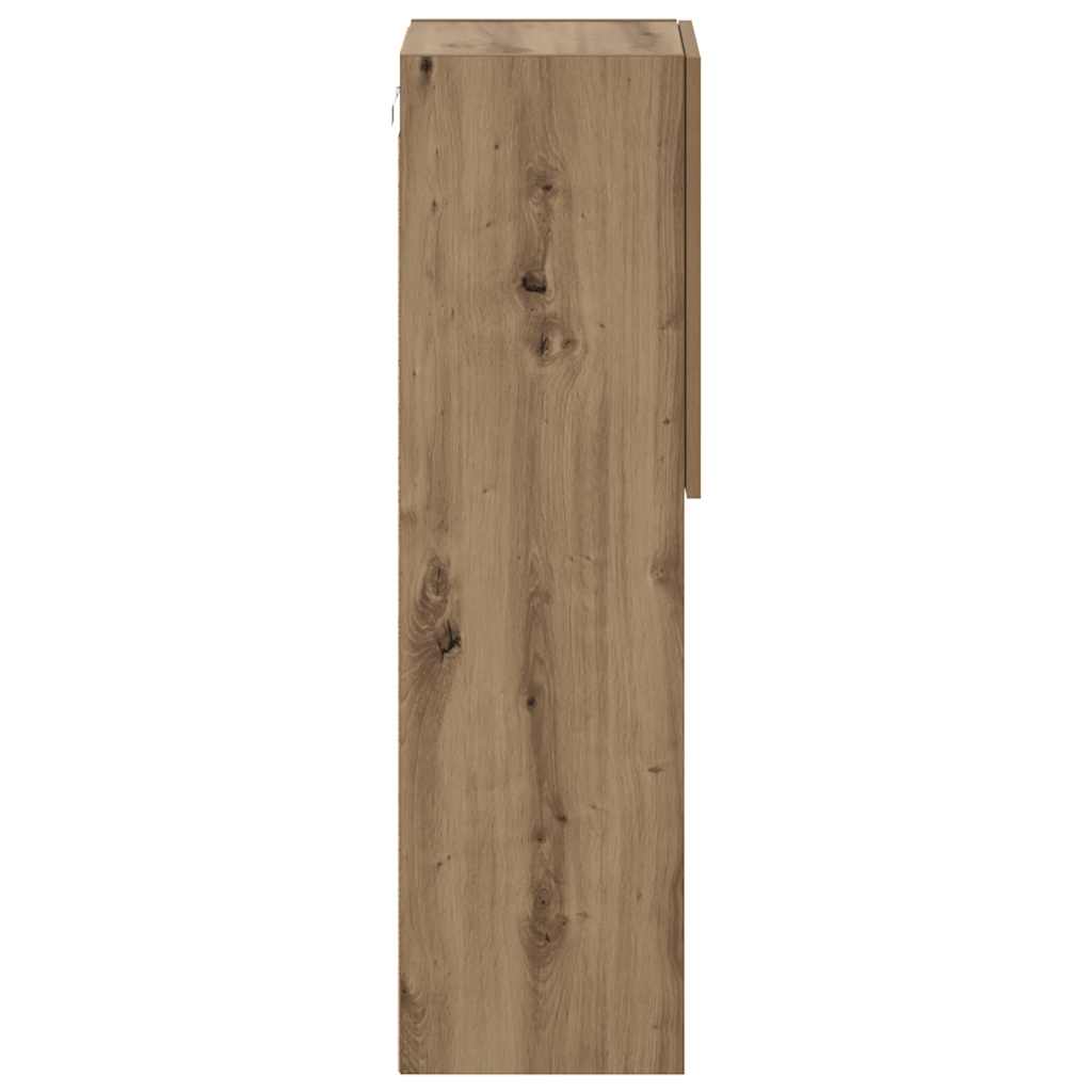 Έπιπλο Τηλεόρασης με LED Αρτισιανή Δρυς 30,5x30x102 εκ. - Pakobazaar