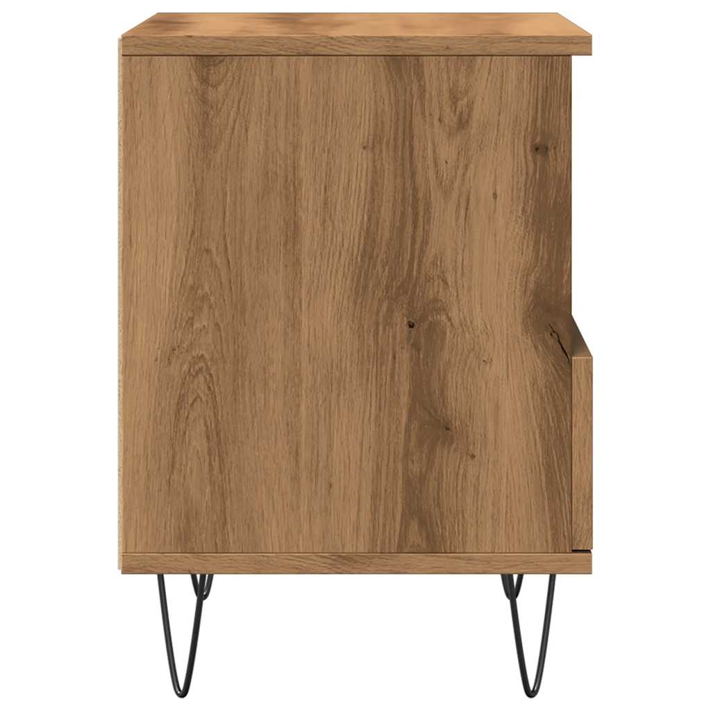 Κομοδίνο τεχνίτης Δρυς 40x35x50 εκ. από Επεξεργασμένο Ξύλο