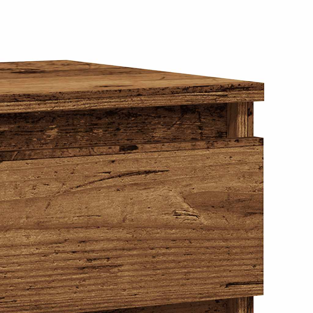 Κομοδίνα 2 τεμάχια Παλιό ξύλο 40x35x50 cm Κατασκευασμένο ξύλο