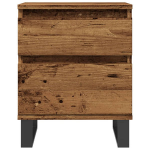 Κομοδίνα 2 τεμάχια Παλιό ξύλο 40x35x50 cm Κατασκευασμένο ξύλο