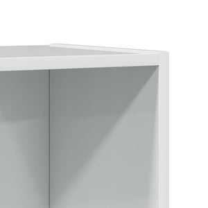 Βιβλιοθήκη Γυαλιστερό Λευκό 40 x 30 x 189 εκ. από Επεξ.Ξύλο
