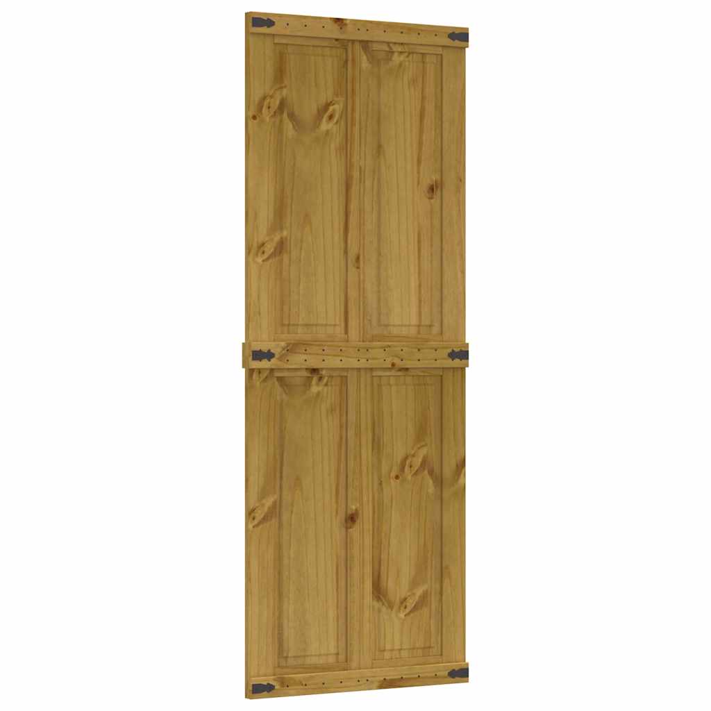 Πόρτα αχυρώνα CORONA 70x210 cm μασίφ ξύλο πεύκο - Pakobazaar