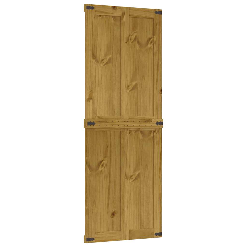 Πόρτα αχυρώνα CORONA 70x210 cm μασίφ ξύλο πεύκο - Pakobazaar