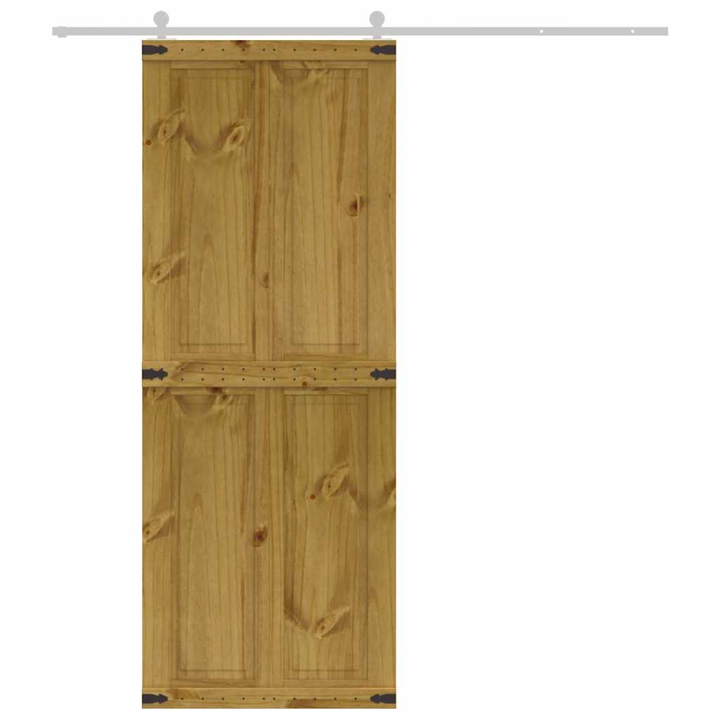 Πόρτα αχυρώνα CORONA 70x210 cm μασίφ ξύλο πεύκο - Pakobazaar