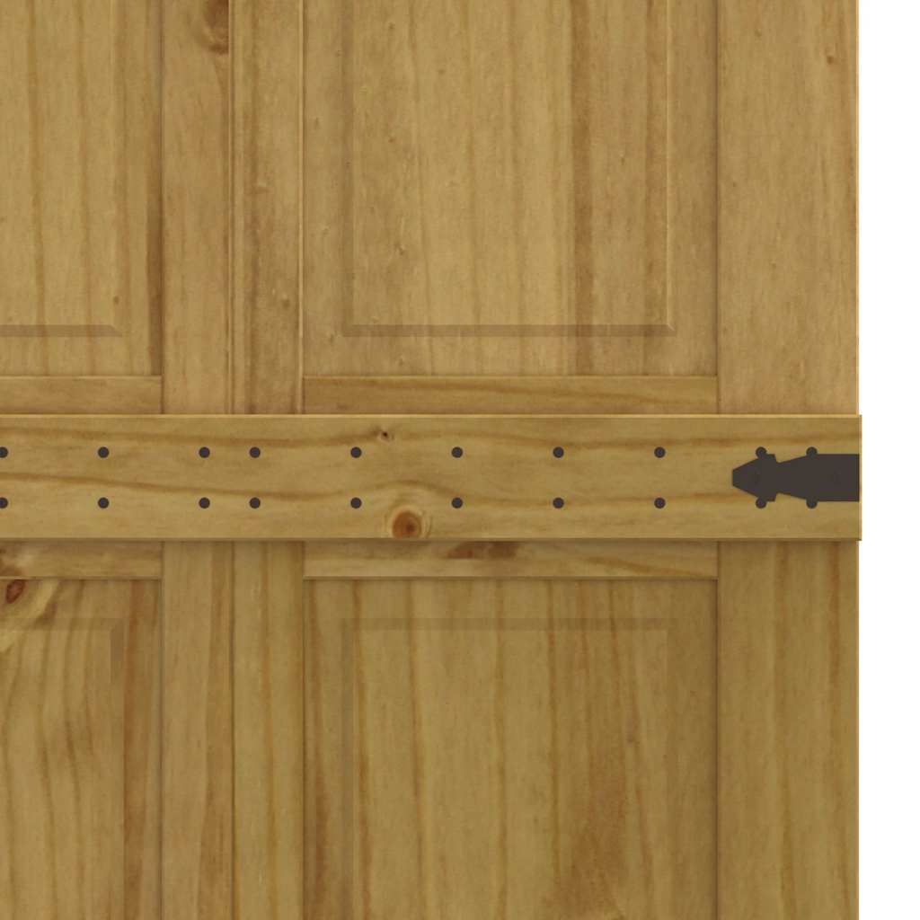 Πόρτα αχυρώνα CORONA 70x210 cm μασίφ ξύλο πεύκο - Pakobazaar