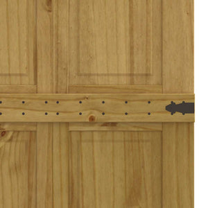 Πόρτα αχυρώνα CORONA 70x210 cm μασίφ ξύλο πεύκο - Pakobazaar