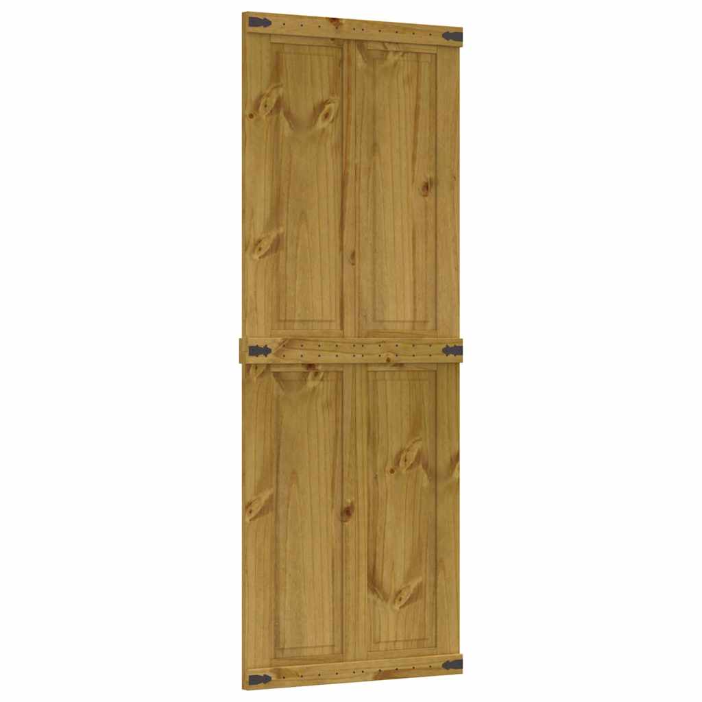 Πόρτα αχυρώνα CORONA 80x210 cm μασίφ ξύλο πεύκο - Pakobazaar