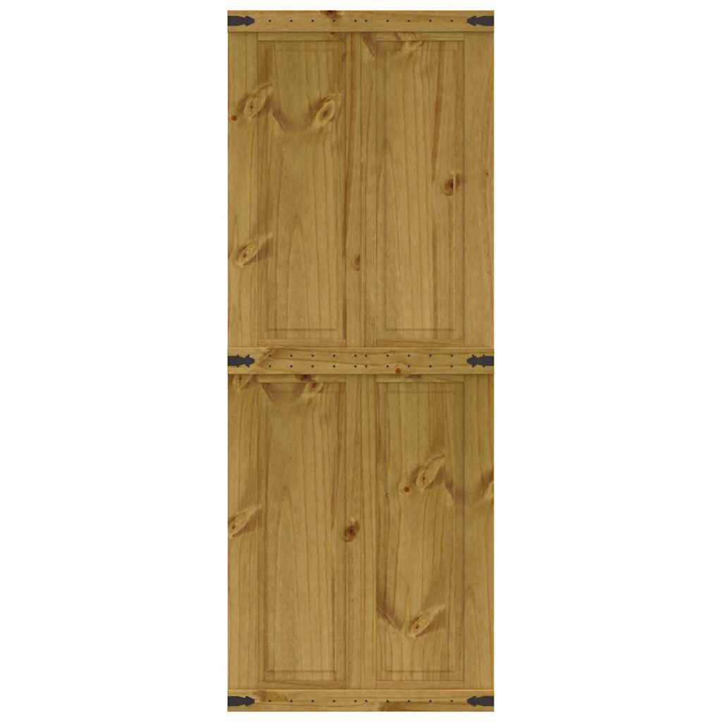 Πόρτα αχυρώνα CORONA 80x210 cm μασίφ ξύλο πεύκο - Pakobazaar