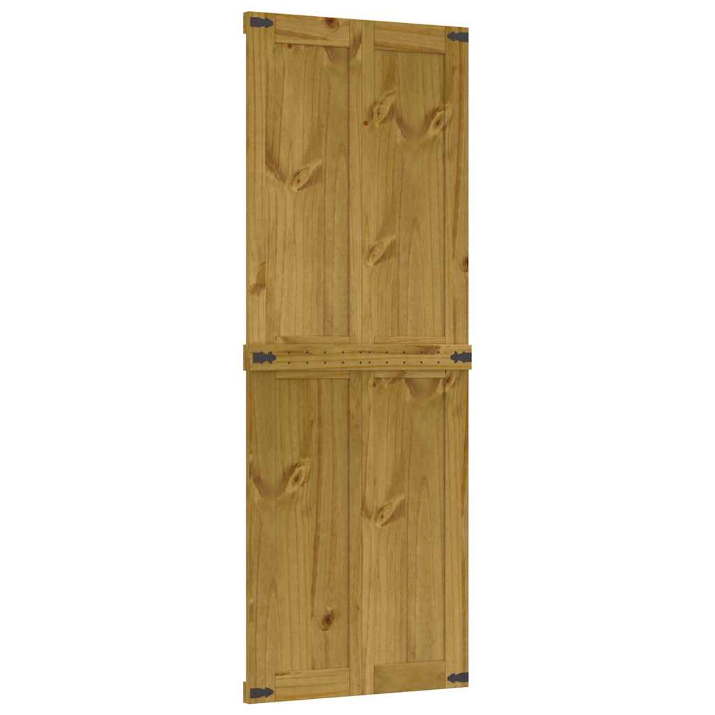 Πόρτα αχυρώνα CORONA 80x210 cm μασίφ ξύλο πεύκο - Pakobazaar