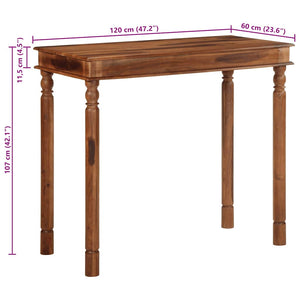 Τραπέζι Μπαρ 120x60x107 cm Ακακία από Μασίφ Ξύλο - Pakobazaar