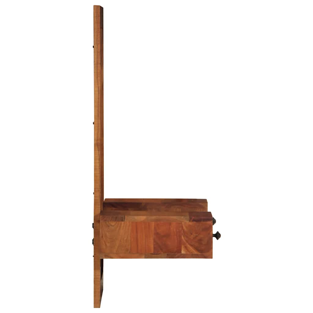 Καθρέπτης τοίχου με συρτάρια 60x33x90 cm Στερεό ξύλο ακακίας