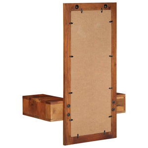 Καθρέπτης τοίχου με συρτάρια 60x33x90 cm Στερεό ξύλο ακακίας