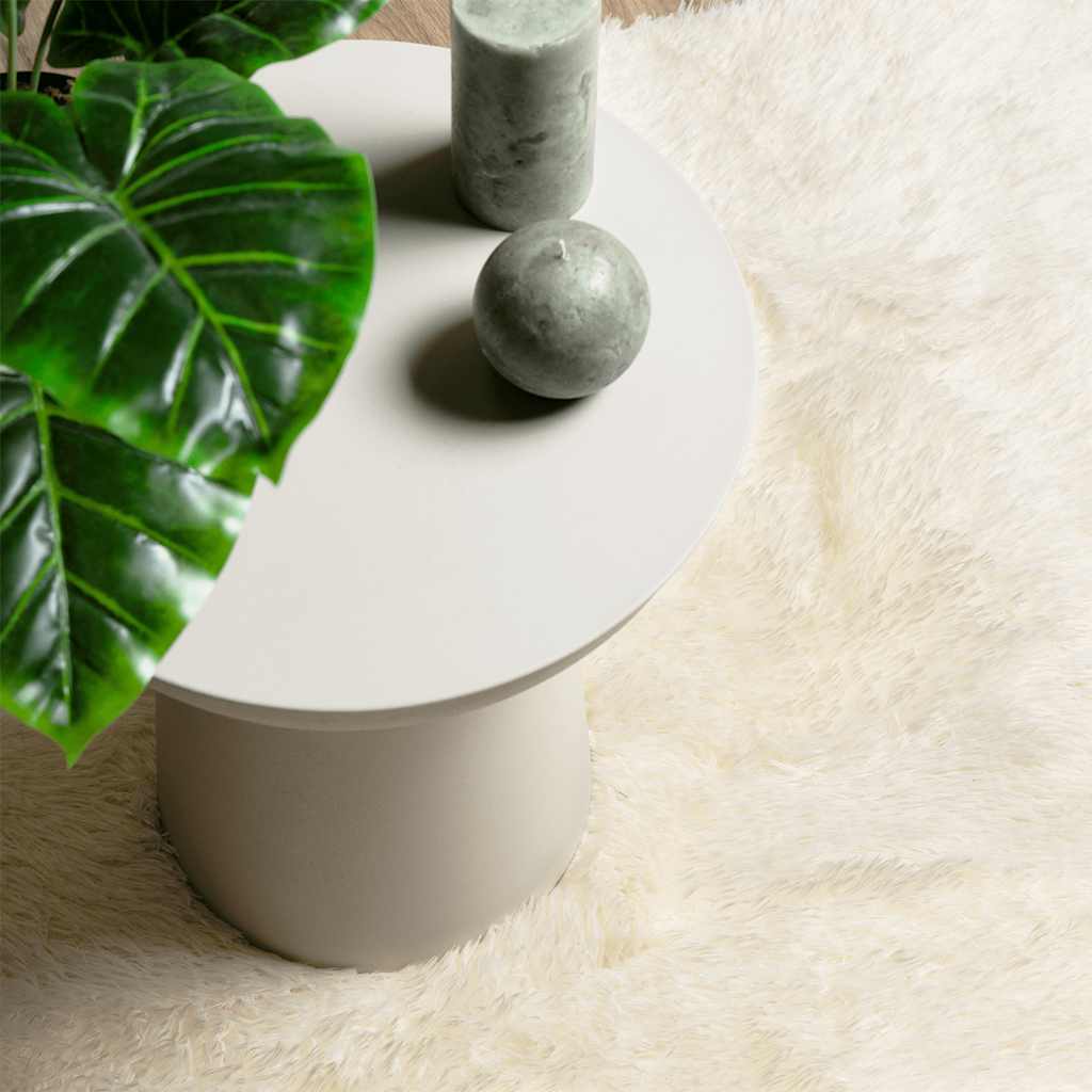 Χαλί Shaggy με Ψηλό Πέλος NAVARRA Κρέμα 80x150 εκ. πολυεστέρας - Pakobazaar