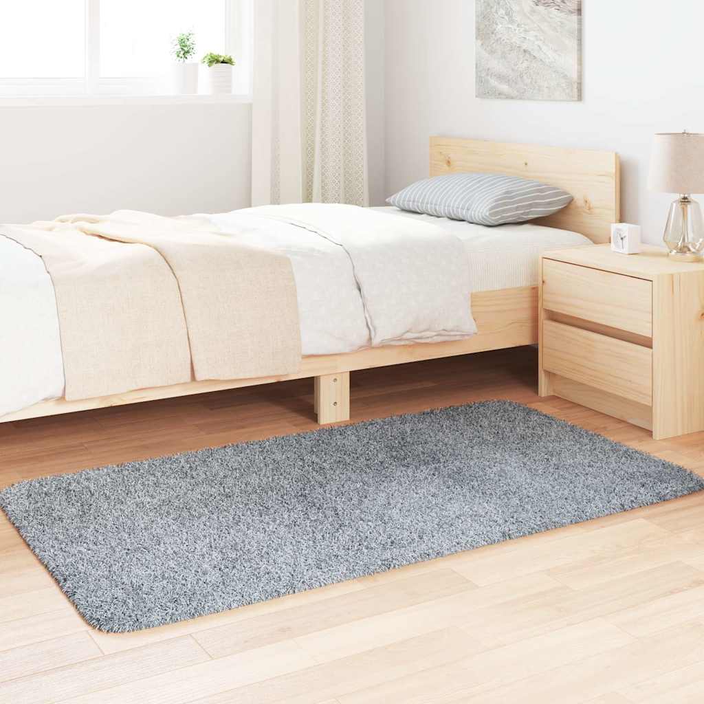 Χαλί Shaggy με Ψηλό Πέλος NAVARRA Ανοιχτό Γκρι 80x150 εκ. - Pakobazaar