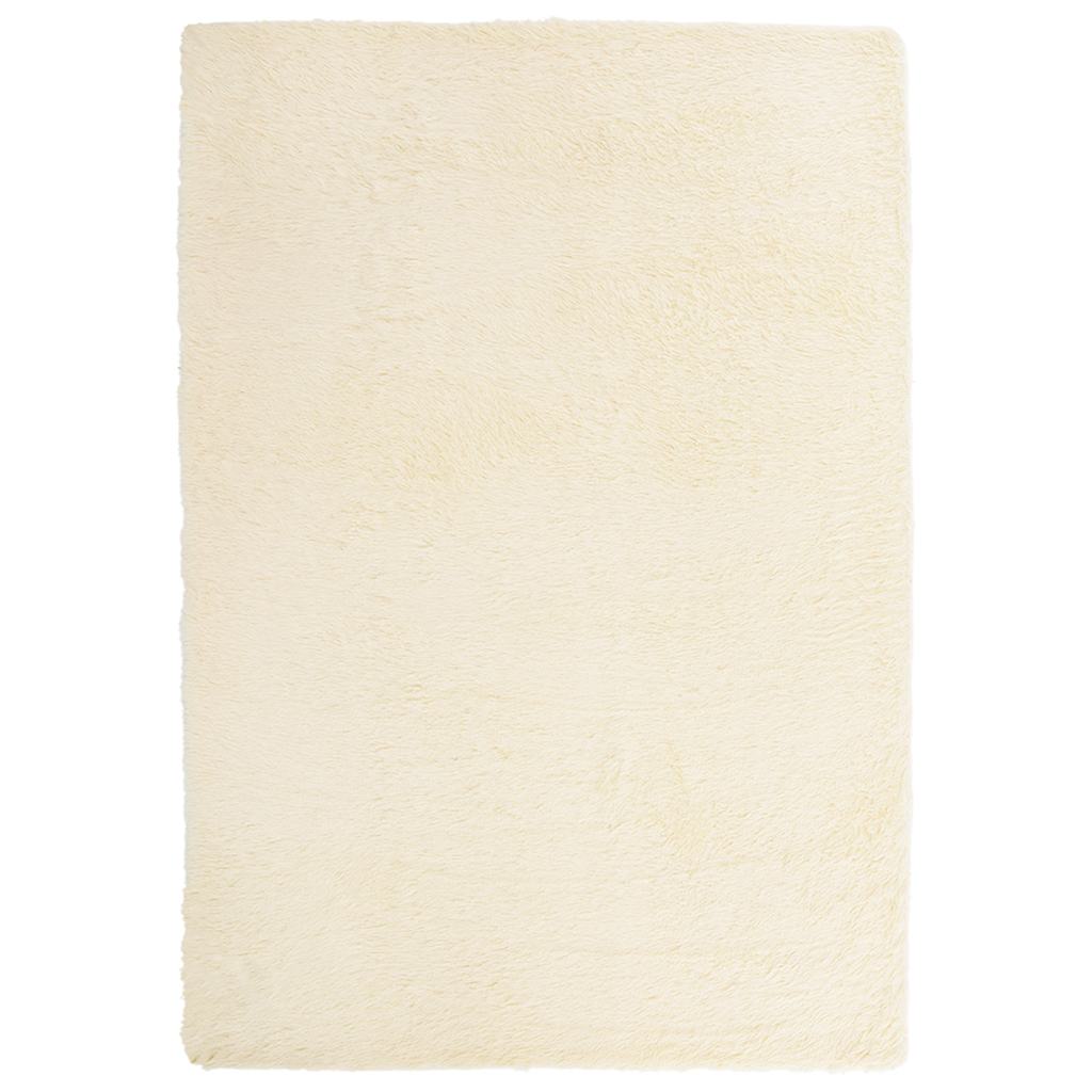 Χαλί Shaggy με Ψηλό Πέλος NAVARRA Κρέμα 160x230 εκ. πολυεστέρας - Pakobazaar
