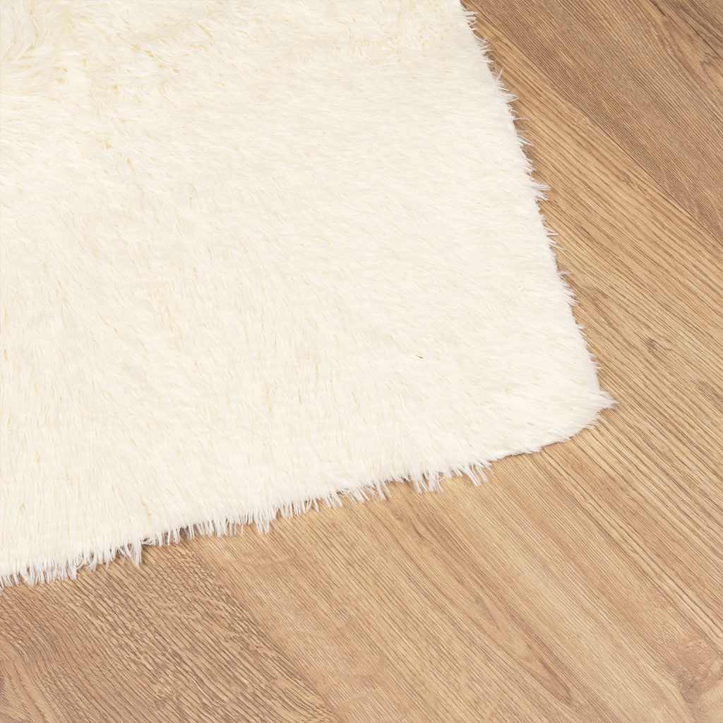 Χαλί Shaggy με Ψηλό Πέλος NAVARRA Κρέμα 160x230 εκ. πολυεστέρας - Pakobazaar