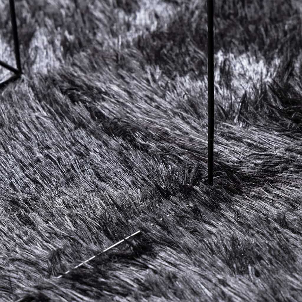 Χαλί Shaggy με Ψηλό Πέλος NAVARRA Σκούρο Γκρι 240x340 εκ. - Pakobazaar