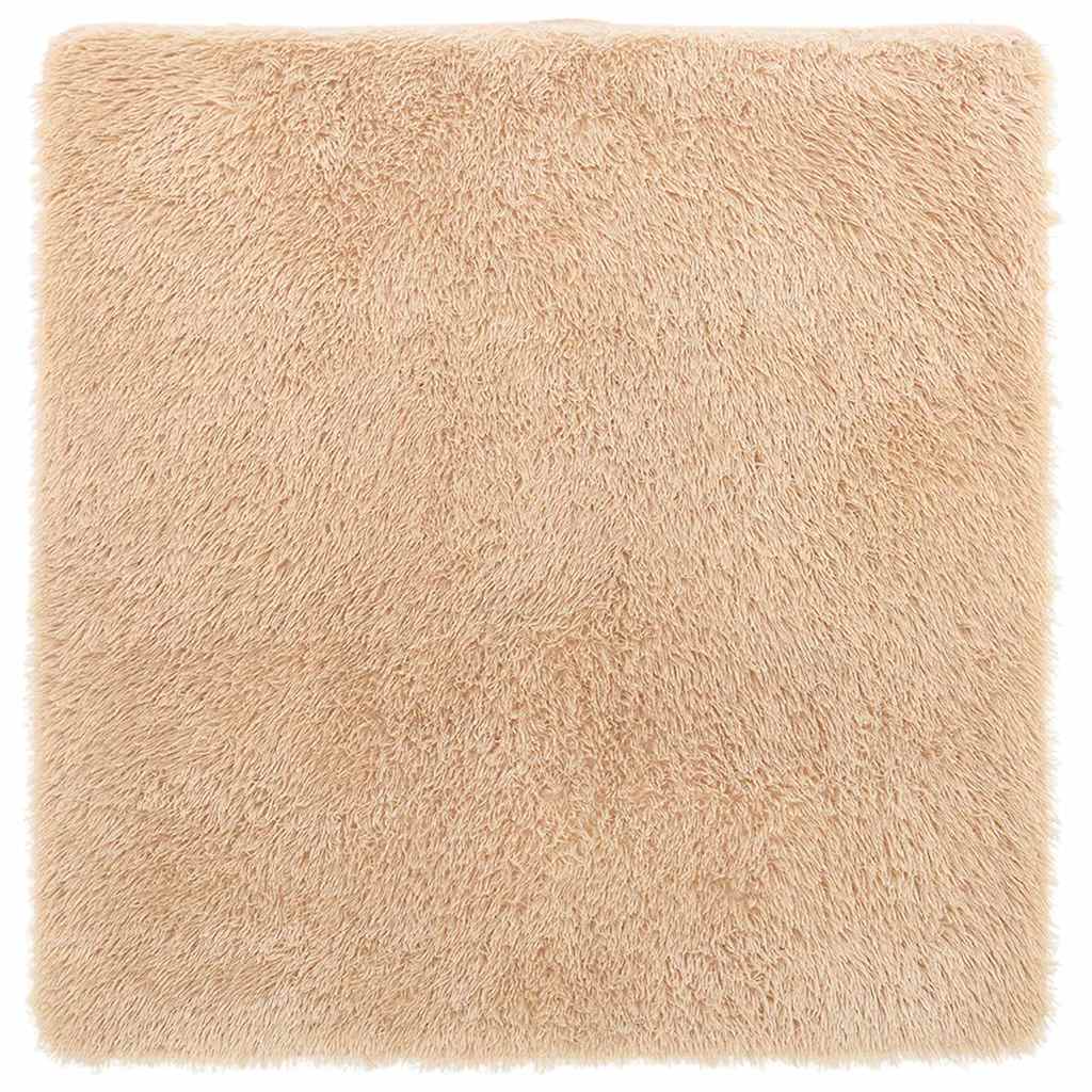 Χαλί Shaggy με Ψηλό Πέλος NAVARRA Μπεζ 240x240 εκ. πολυεστέρας