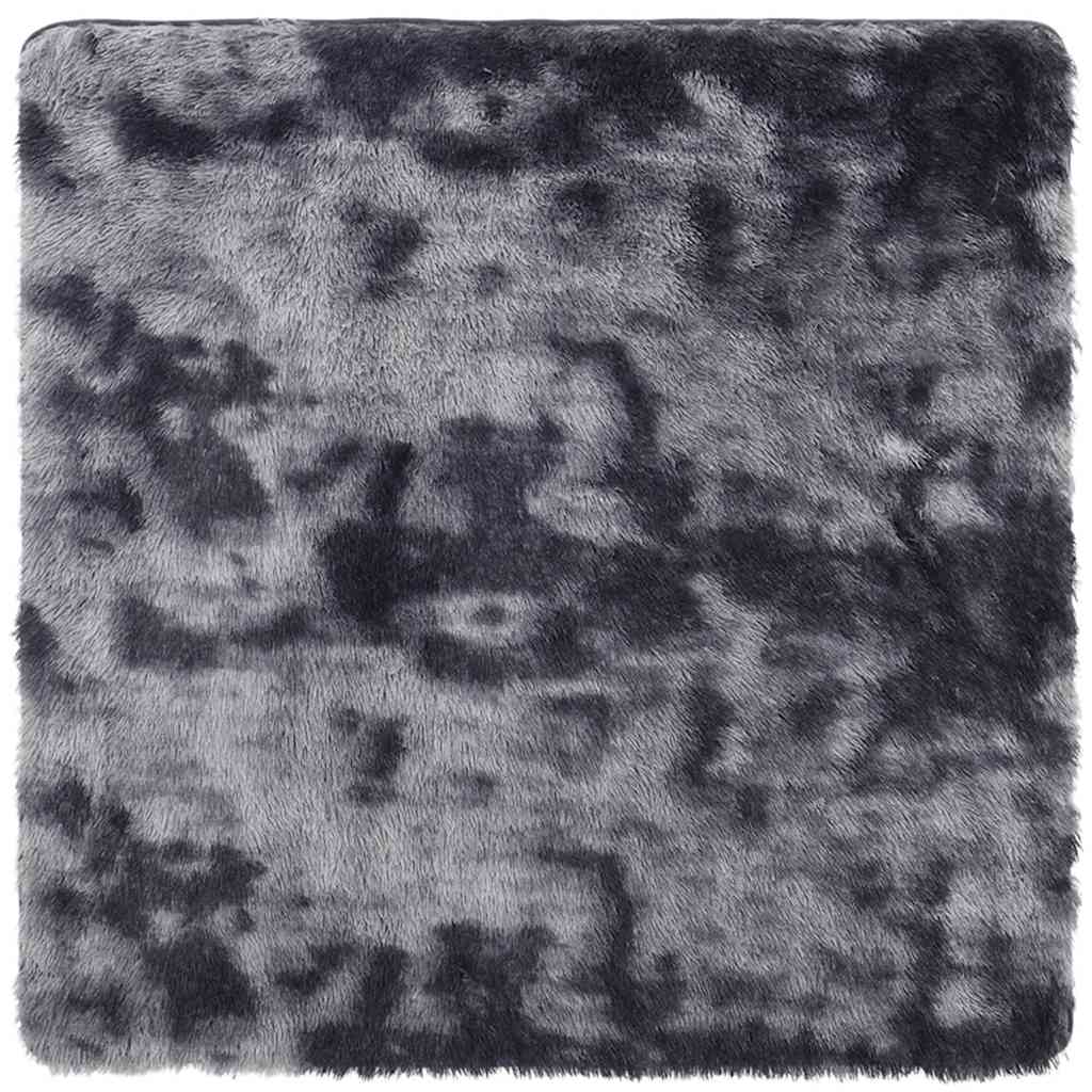 Χαλί Shaggy με Ψηλό Πέλος NAVARRA Σκούρο Γκρι 240x240 εκ. - Pakobazaar