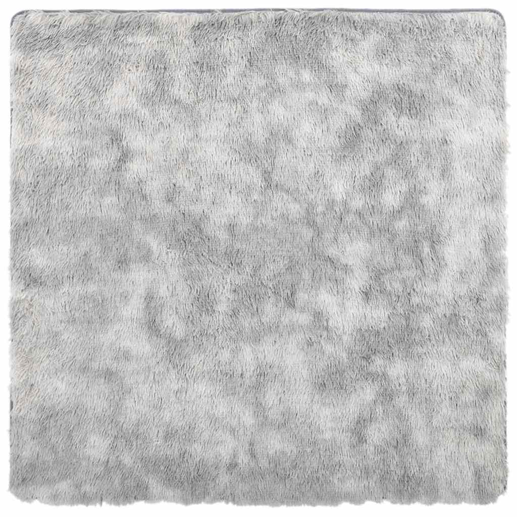 Χαλί Shaggy με Ψηλό Πέλος NAVARRA Ασημί Γκρι 240x240 εκ. - Pakobazaar