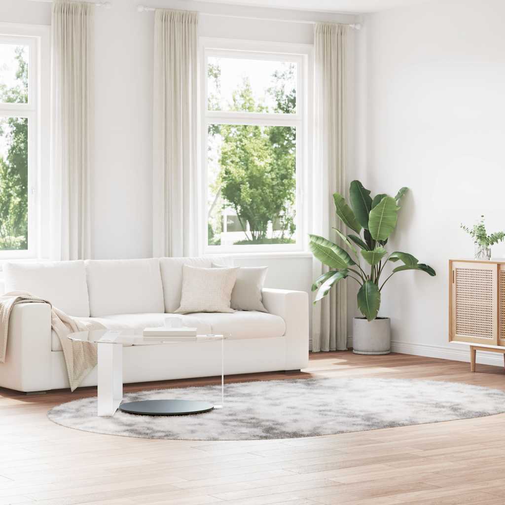 Χαλί Shaggy με Ψηλό Πέλος NAVARRA Ασημί Γκρι 300x200 εκ. - Pakobazaar